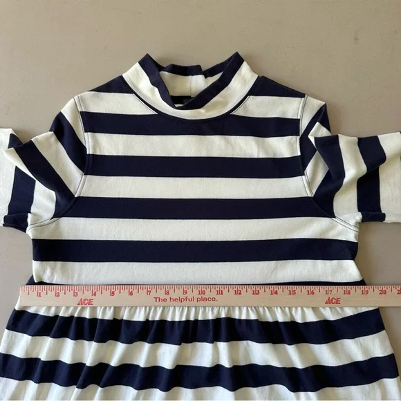 We The Free People Striped Peplum Mock Neck Tunic Top Size Small French Sailor - Picture 10 of 15